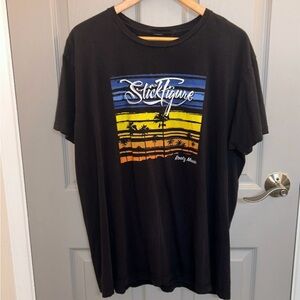 Stick Figure Band Tee Shirt M L